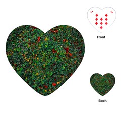 Grass Nature Meadow Playing Cards Single Design (heart)