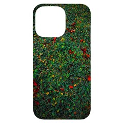 Grass Nature Meadow Iphone 14 Pro Max Black Uv Print Case by Loisa77