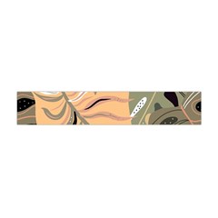 Leaves Monstera Picture Print Pattern Premium Plush Fleece Scarf (Mini)