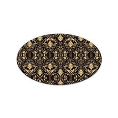 Vintage Batik Art Architecture Pattern Sticker (oval) by Ravend