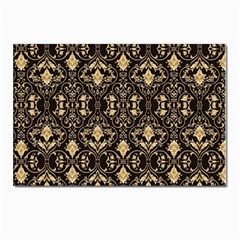 Vintage Batik Art Architecture Pattern Postcards 5  X 7  (pkg Of 10) by Ravend