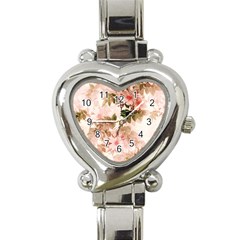 Flower Plant Vintage Retro Heart Italian Charm Watch by Ravend