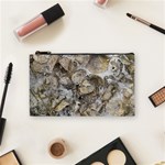 Fossilized Seashell Texture Print Design Bk Cosmetic Bag (Small) Front