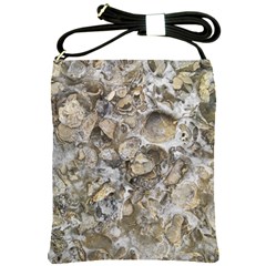 Fossilized Seashell Texture Print Design Bk Shoulder Sling Bag