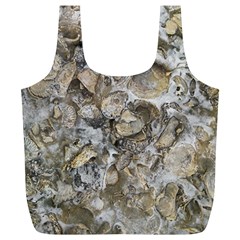 Fossilized Seashell Texture Print Design Bk Full Print Recycle Bag (xl) by dflcprintsclothing