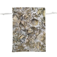 Fossilized Seashell Texture Print Design Bk Lightweight Drawstring Pouch (xl) by dflcprintsclothing