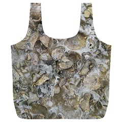 Fossilized Seashell Texture Print Design Bk Full Print Recycle Bag (xxl) by dflcprintsclothing