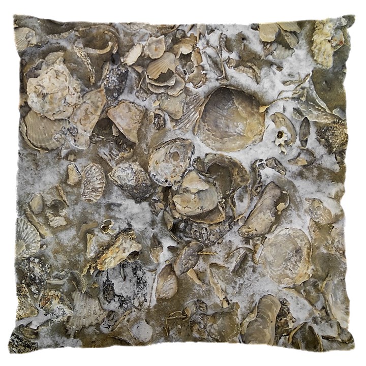 Fossilized Seashell Texture Print Design Bk 16  Baby Flannel Cushion Case (Two Sides)