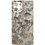 Fossilized Seashell Texture Print Design Bk Samsung Galaxy S24 Ultra 6.9 Inch Black TPU UV Case Front