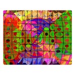 MOSAIC COLORS Two Sides Premium Plush Fleece Blanket (Large) 80 x60  Blanket Back