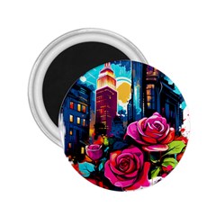 City Rose 2-gigapixel-art-scale-4 00x 2 25  Magnets by BrightWear