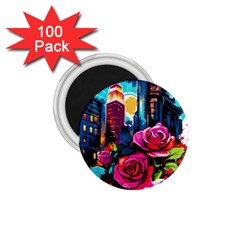 City Rose 2-gigapixel-art-scale-4 00x 1 75  Magnets (100 Pack)  by BrightWear