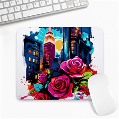 City Rose 2-gigapixel-art-scale-4 00x Large Mousepad by BrightWear