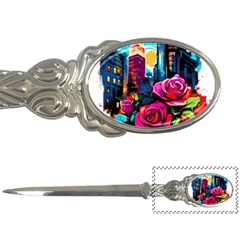 City Rose 2-gigapixel-art-scale-4 00x Letter Opener by BrightWear