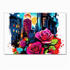 City Rose 2-gigapixel-art-scale-4 00x Postcards 5  X 7  (pkg Of 10)