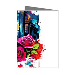 City Rose 2-gigapixel-art-scale-4 00x Mini Greeting Cards (pkg Of 8)