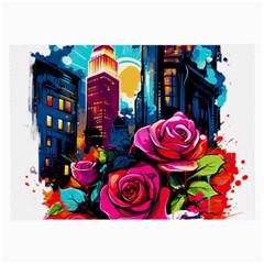 City Rose 2-gigapixel-art-scale-4 00x Large Glasses Cloth by BrightWear