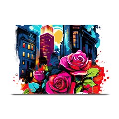 City Rose 2-gigapixel-art-scale-4 00x Plate Mats by BrightWear