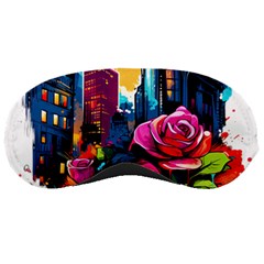 City Rose 2-gigapixel-art-scale-4 00x Sleep Mask by BrightWear