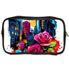 City Rose 2-gigapixel-art-scale-4 00x Toiletries Bag (one Side) by BrightWear