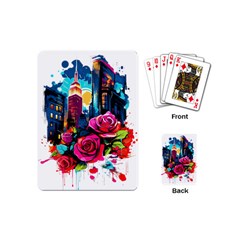 City Rose 2-gigapixel-art-scale-4 00x Playing Cards Single Design (mini)