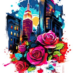 City Rose 2-gigapixel-art-scale-4 00x Play Mat (square) by BrightWear