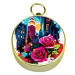 City Rose 2-gigapixel-art-scale-4 00x Gold Compasses Front