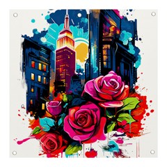 City Rose 2-gigapixel-art-scale-4 00x Banner And Sign 3  X 3  by BrightWear