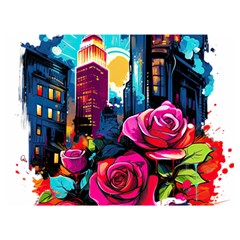 City Rose 2-gigapixel-art-scale-4 00x Premium Plush Fleece Blanket (extra Small) by BrightWear