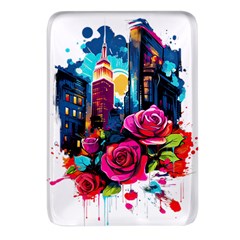 City Rose 2-gigapixel-art-scale-4 00x Rectangular Glass Fridge Magnet (4 Pack) by BrightWear