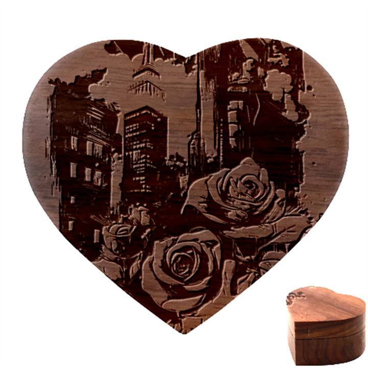 City Rose 2-gigapixel-art-scale-4 00x Heart Wood Jewelry Box