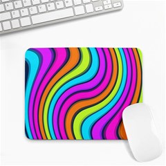 Swirl Twirl Design Pattern Waves Small Mousepad by Loisa77