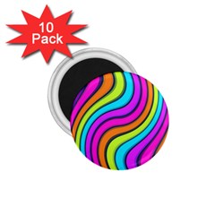 Swirl Twirl Design Pattern Waves 1 75  Magnets (10 Pack)  by Loisa77