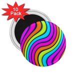 Swirl Twirl Design Pattern Waves 2.25  Magnets (10 pack)  Front