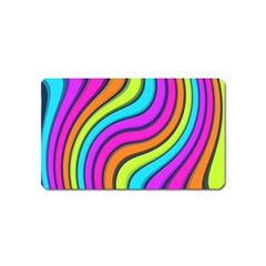 Swirl Twirl Design Pattern Waves Magnet (name Card) by Loisa77