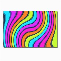 Swirl Twirl Design Pattern Waves Postcard 4 x 6  (pkg Of 10) by Loisa77