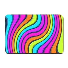 Swirl Twirl Design Pattern Waves Small Doormat by Loisa77