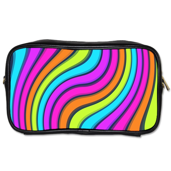 Swirl Twirl Design Pattern Waves Toiletries Bag (Two Sides)