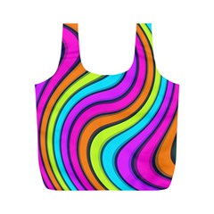 Swirl Twirl Design Pattern Waves Full Print Recycle Bag (m) by Loisa77