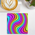 Swirl Twirl Design Pattern Waves UV Print Square Tile Coaster  Front