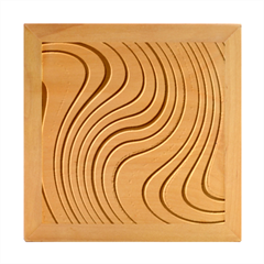 Swirl Twirl Design Pattern Waves Wood Photo Frame Cube by Loisa77