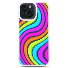 Swirl Twirl Design Pattern Waves Iphone 15 Plus Tpu Uv Print Case by Loisa77