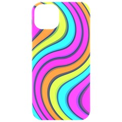 Swirl Twirl Design Pattern Waves Iphone 15 Pro Black Uv Print Pc Hardshell Case by Loisa77