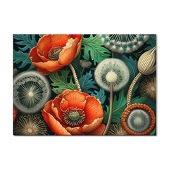 Flower Poppies Sticker A4 (10 Pack)