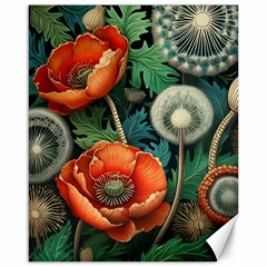 Flower Poppies Canvas 16  X 20  by Loisa77