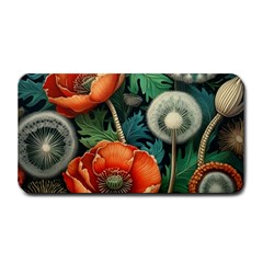 Flower Poppies Medium Bar Mat by Loisa77