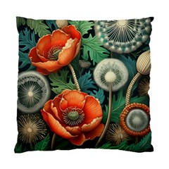 Flower Poppies Standard Cushion Case (two Sides) by Loisa77