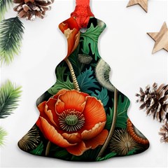 Flower Poppies Christmas Tree Ornament (two Sides) by Loisa77