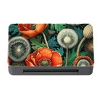 Flower Poppies Memory Card Reader with CF Front