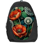 Flower Poppies Backpack Bag Front